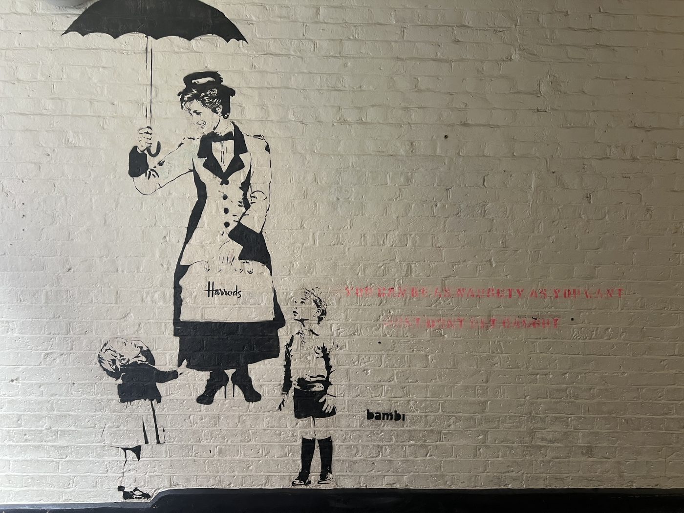 Street art Bambi, Soho