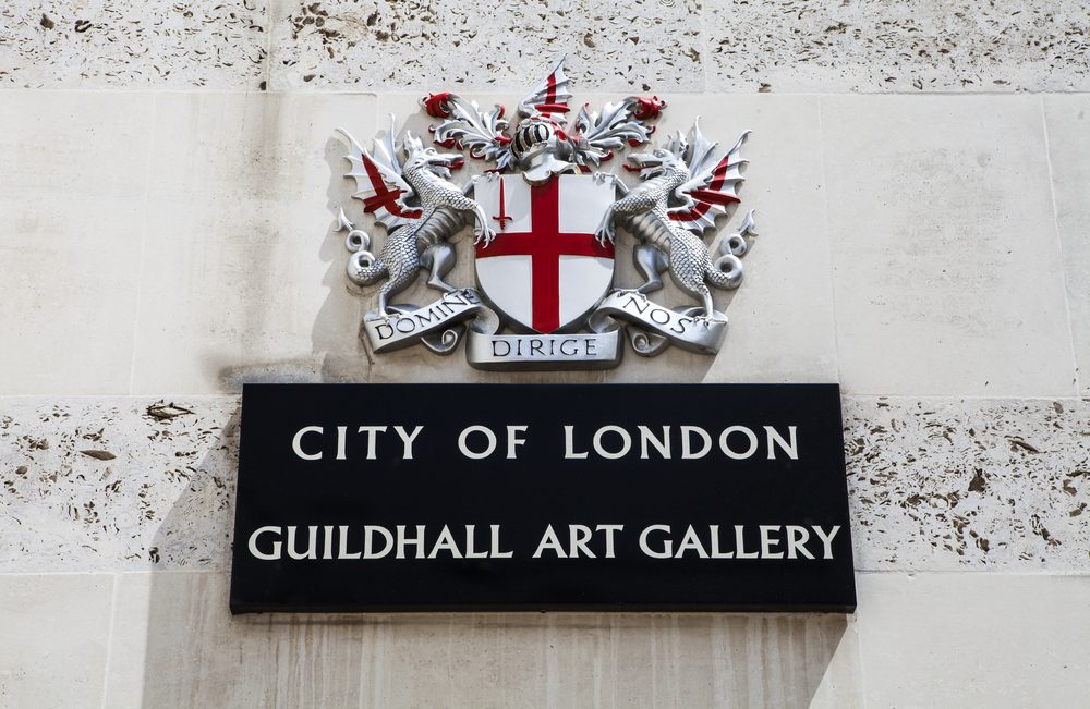 Panneau City of London Guildhall Art Gallery