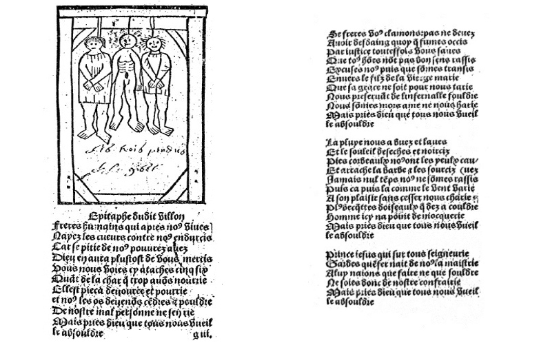 Villon — Ballade des pendus, édition originale